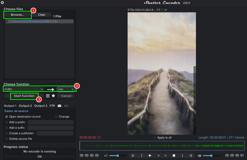 Mkv konvertálása Mov-vá Shutter