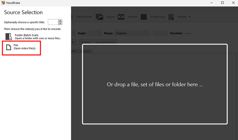 Datoteka Dodaj Webm Ručna kočnica
