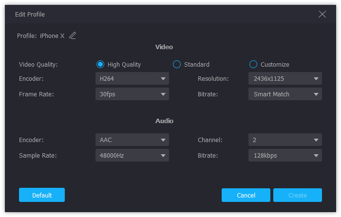 Configuración del perfil del dispositivo