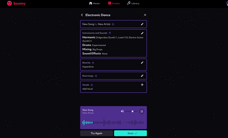 Creator de melodii Boomy AI