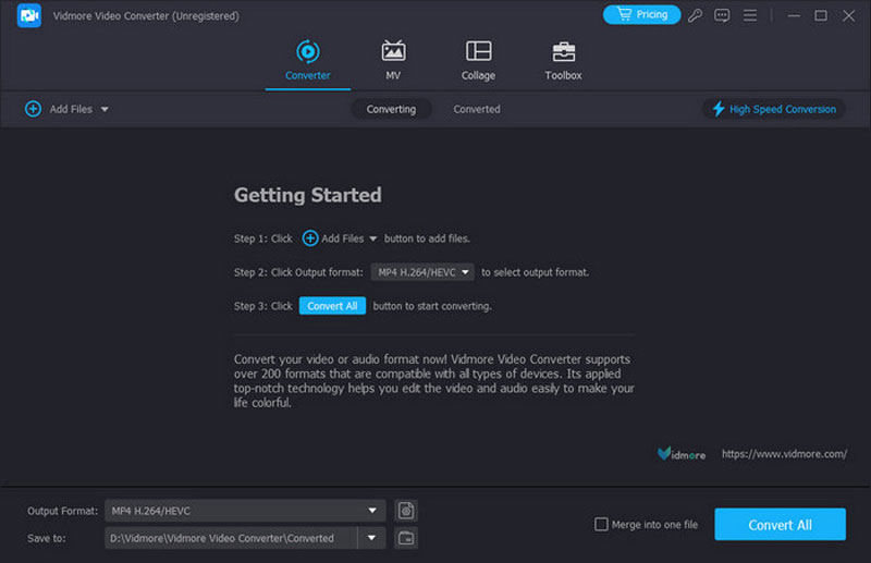 Vidmore Video Audio Enhancer Lägg till filer