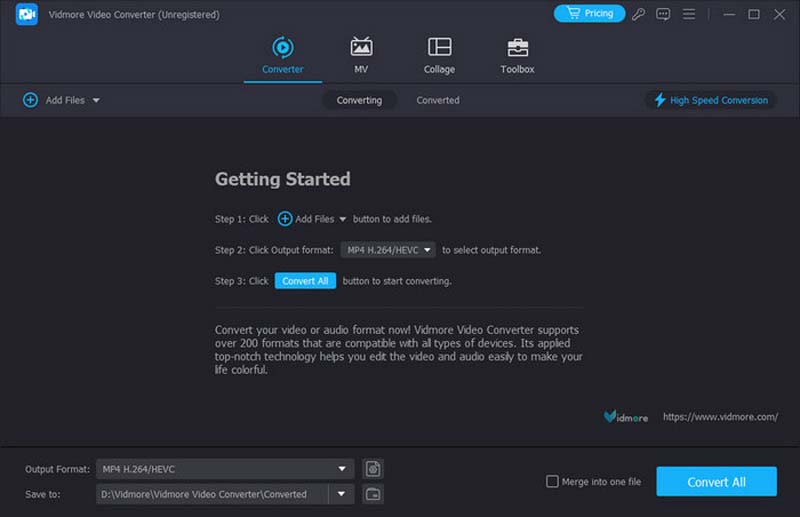 Vidmore Video Audio Enhancer Lägg till filer