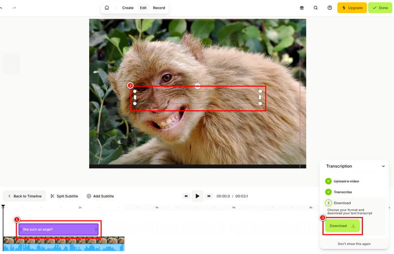 Adăugați subtitrări online Veed