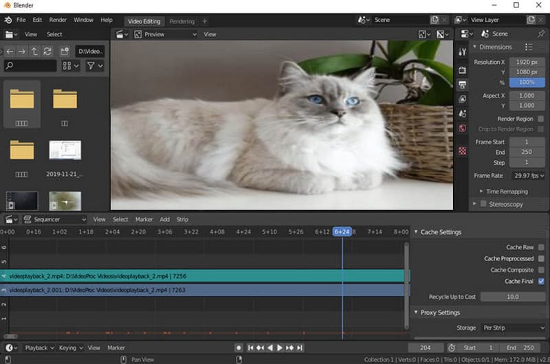 Imagen del software Blender