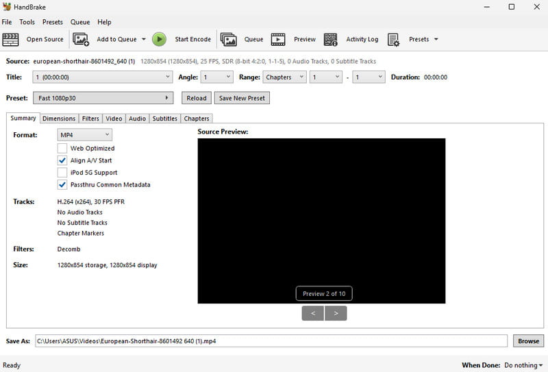 Kompresor Video Handbrake
