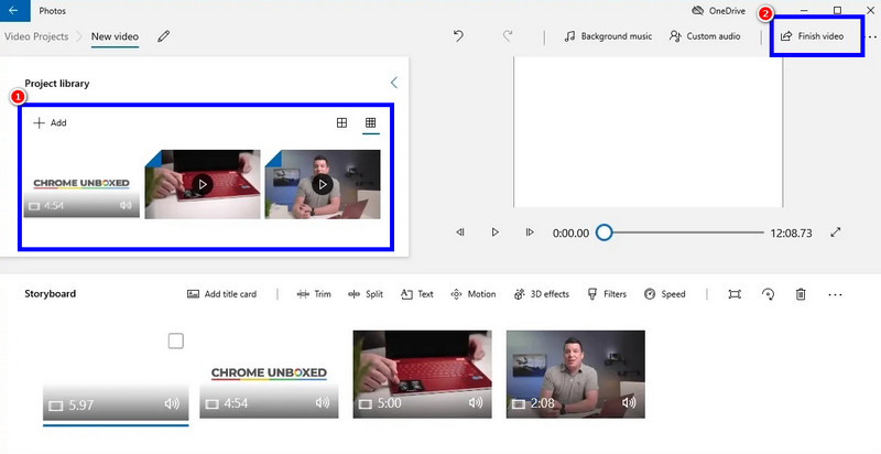Word lid van de MP4-bestanden Foto's-app