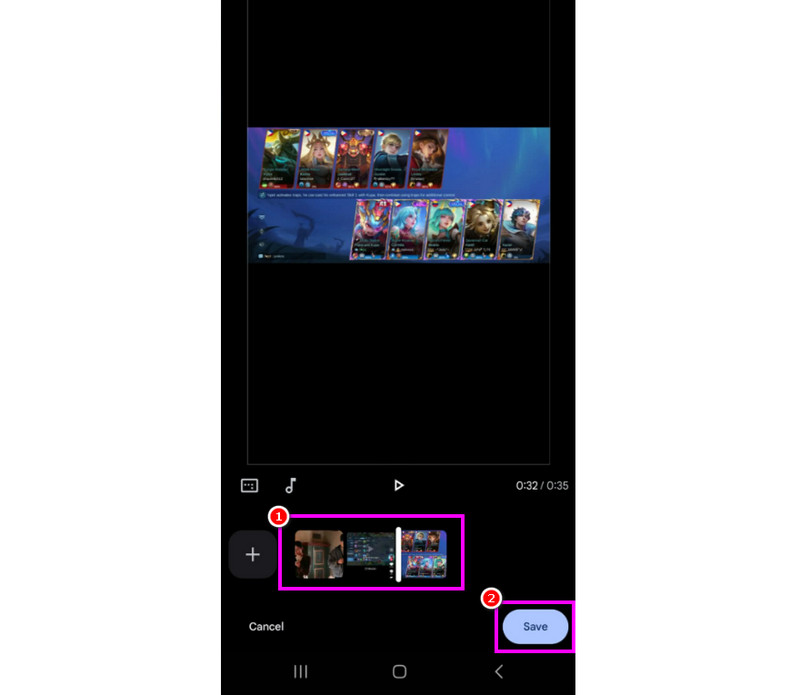 Sammanfoga video Google Foto-appen