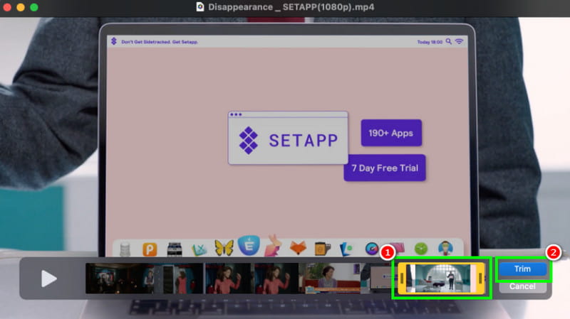 Trimma videor Quicktime