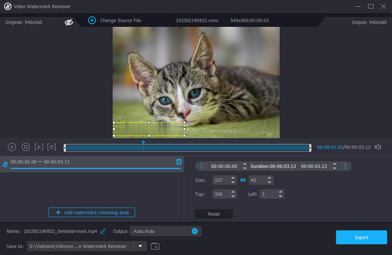 Vidmore Video Converter Vesileimanpoistaja