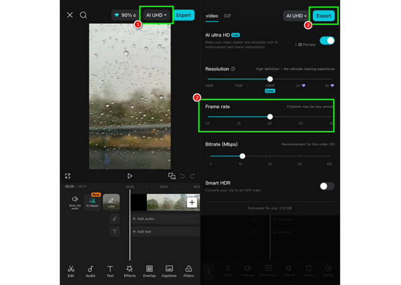 Skift MP4 FPS-optagelse