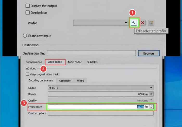 Vlc Videó képkockasebességének módosítása Videó kodek módosítása