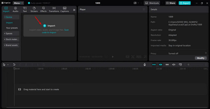 Capcut Ubah Kualitas Video Impor