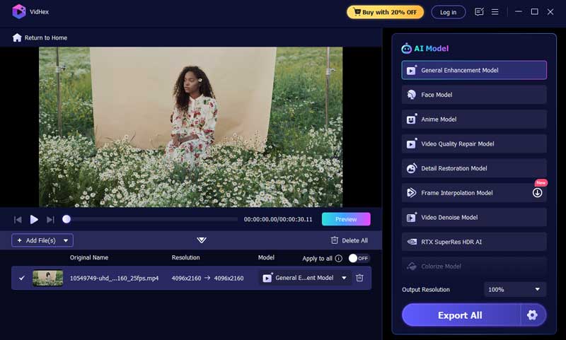 Ekspor Peningkat Video Vidmore