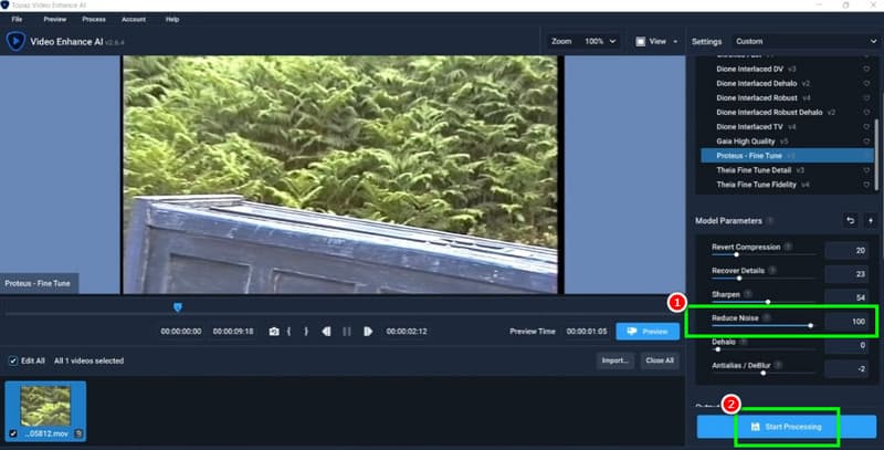 Video ruisvrij maken met Topaz