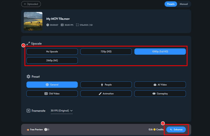 Forbedr videotensorpix