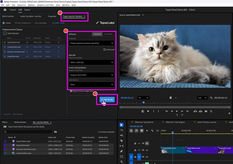Opskaler video Premiere Pro AI-opskalering