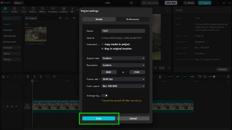 Capcut ile Videoyu 4K'ya Yükseltin
