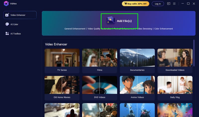 Dodaj pliki Dodaj wideo Vidmore