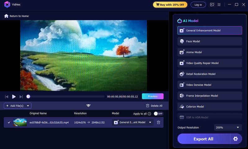 Видеоапскейлер Vidmore