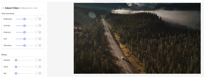 Veed videó színjavító