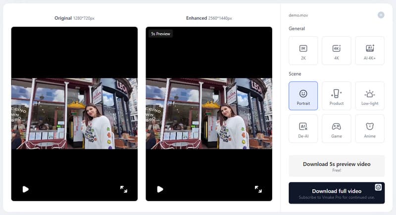 Vmake Video Enhancer Image