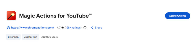 Magic Actions Youtube Extension