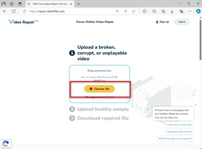 Online Repair Upload Broken Video