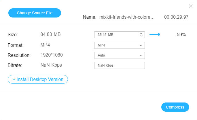 Tweak output settings