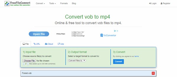 FreeFileConvert en ligne