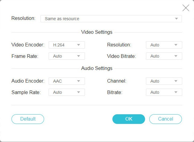 Seleccionar configuración