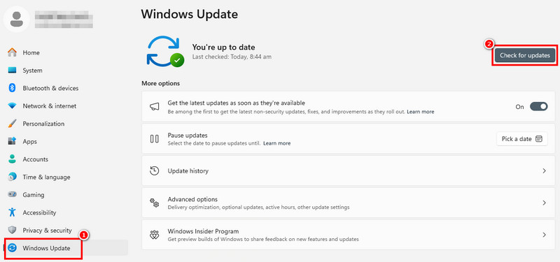 Windows'u Güncelle