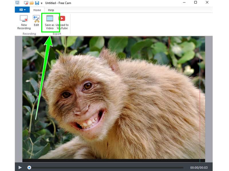 Сохранить запись экрана с помощью бесплатной камеры