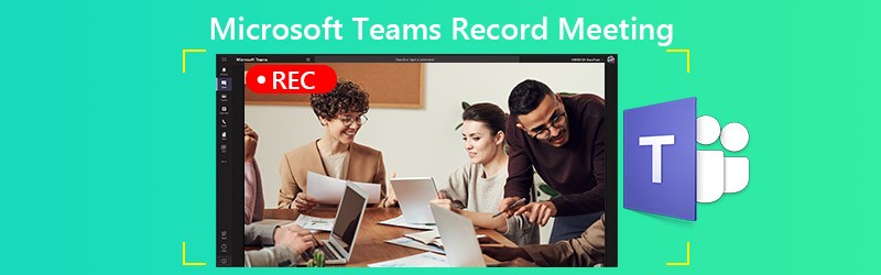 As equipes da Microsoft gravam reuniões