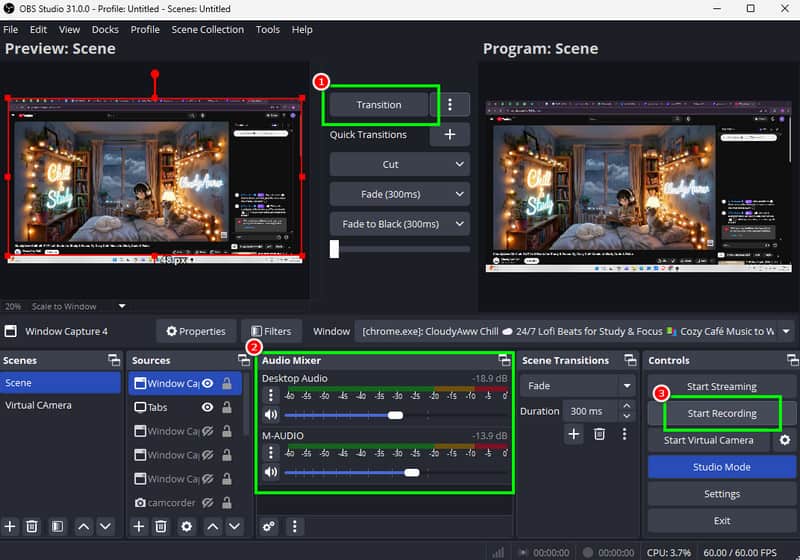 Gravador de TV Obs Studio