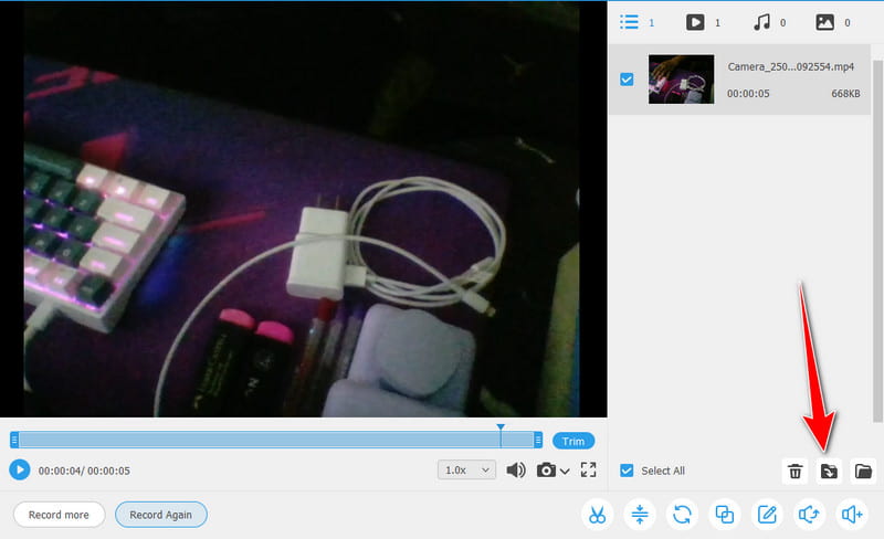 Função de exportação Vidmore