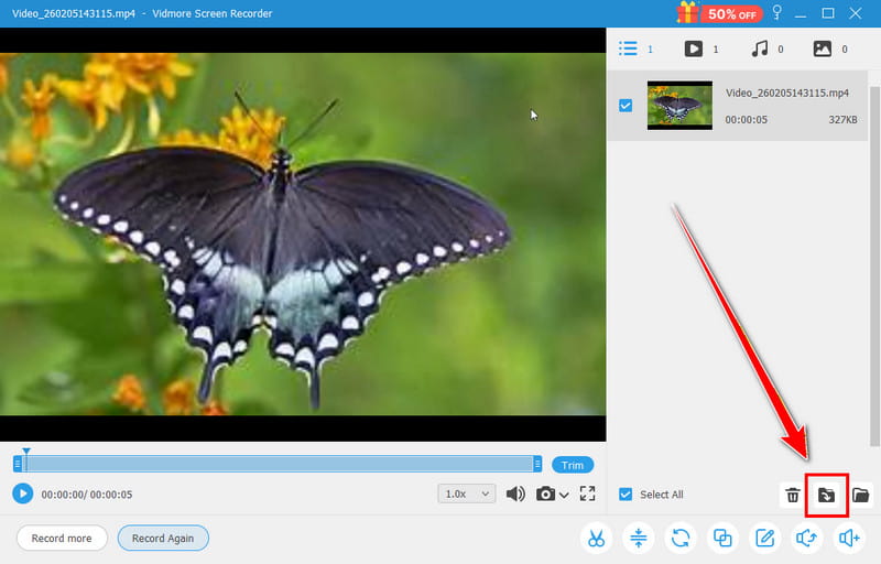 Видмор кнопки экспорта