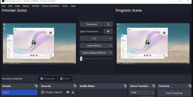 Perakam Panggilan Skype OBS Studio