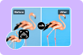 Fjern pixel billede