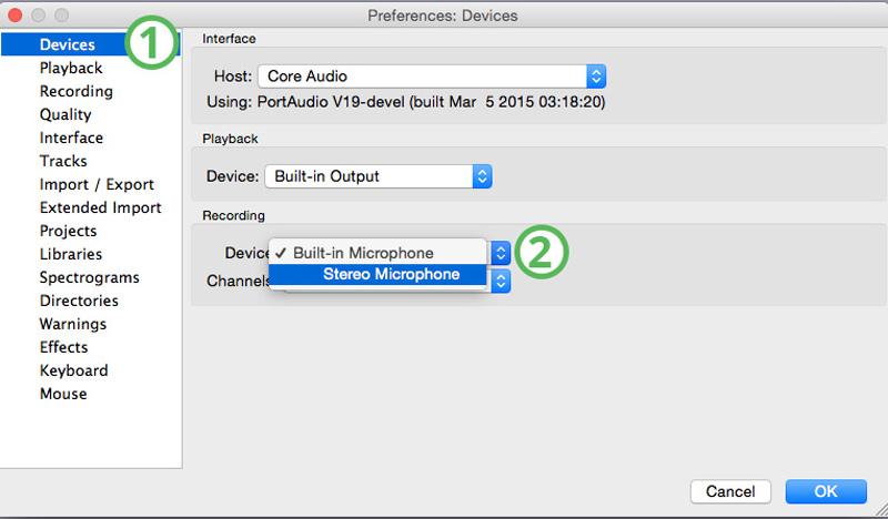 Setați setările dispozitivului pe Mac