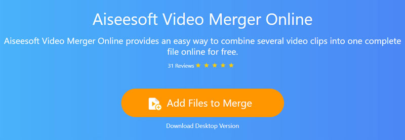 Aiseesoft Free Online Video Merger