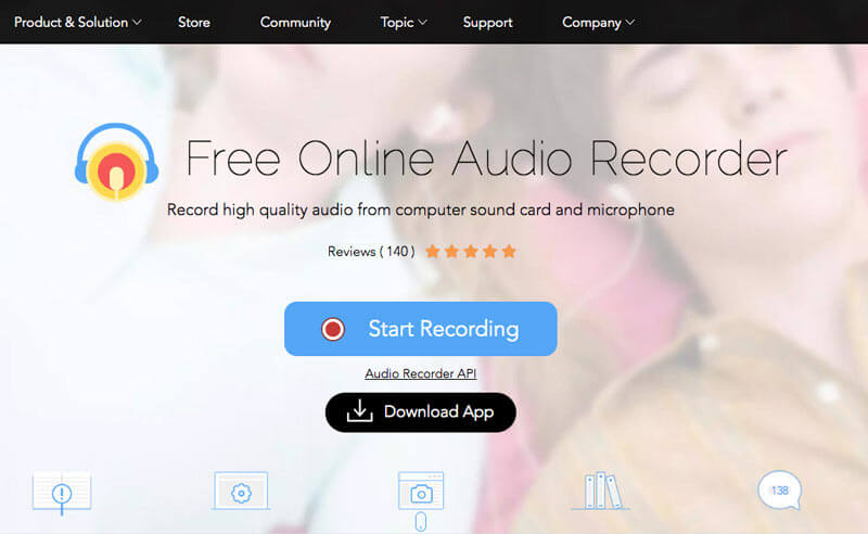 Apowersoft Perekam audio Online