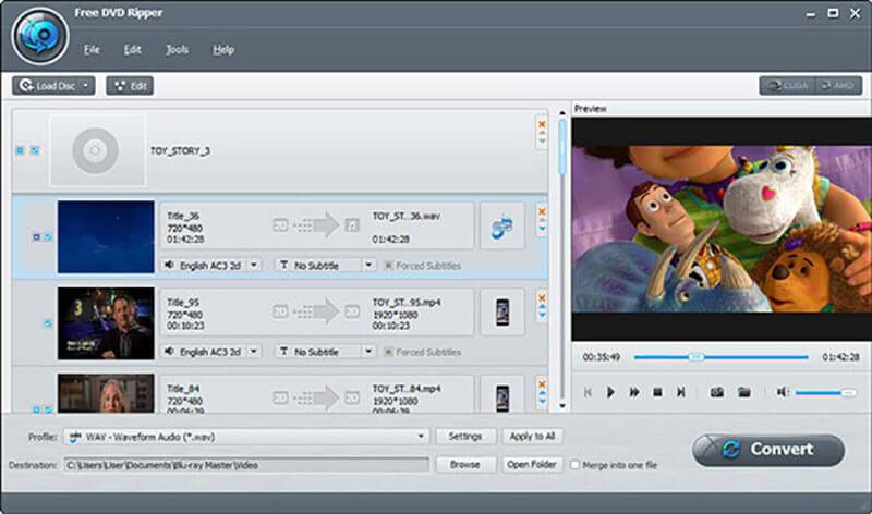 Blu-ray Master Free DVD Ripper 