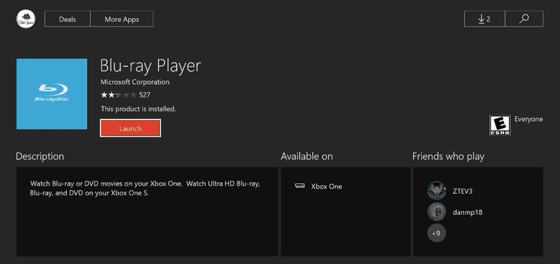 Aplikacija Blu-ray Player
