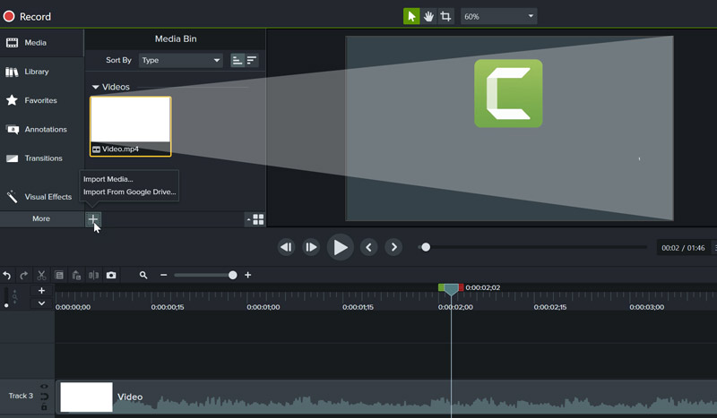 Camtasia Webcam-videorecorder