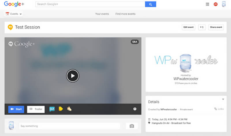 Capture Google Hangout on Air
