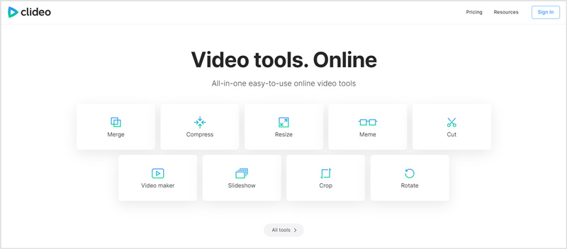 Editor video gratuit online Clideo