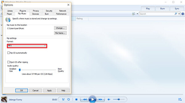 Converteer flac naar mp3 windows media player