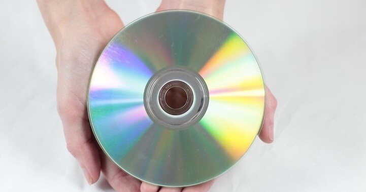 DVD danificado