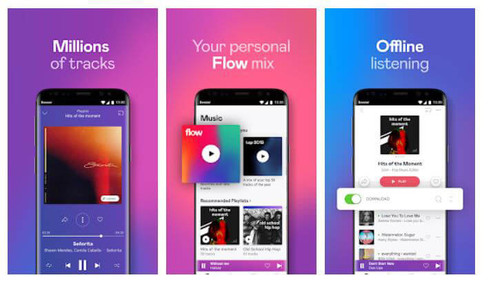 แอพ Deezer สำหรับ Android iPhone