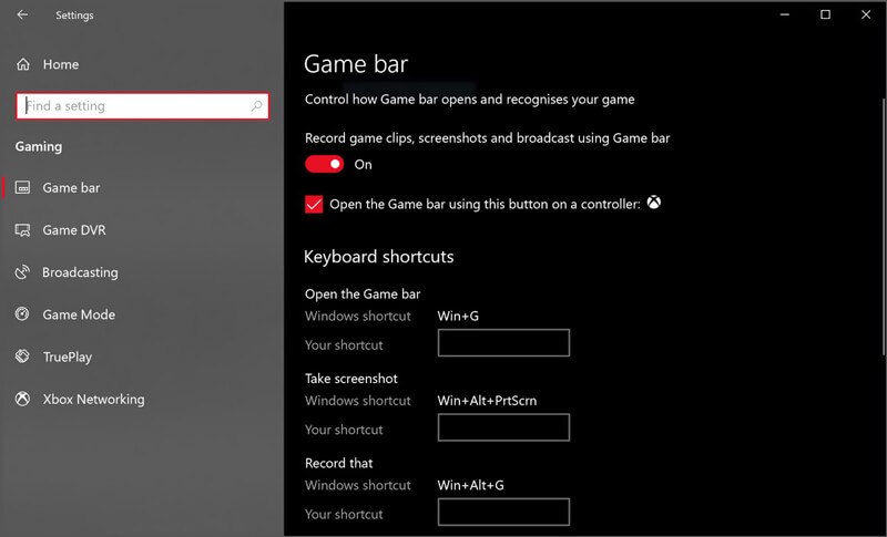 Enable Game Bar